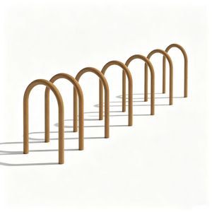 Bicycle Bike Parking Rack Inverted U Shape Powder Coated Steel Weatherproof Simple OEM Park