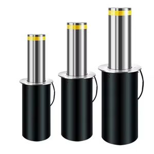 Automatic Stainless Rising Bollard in Multiple Heights for Entrance Security Outdoor Traffic Safety Urban with Heavy Duty Design Easy Installation