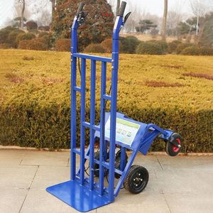 Two Wheel Electric Hand Truck for Warehouse Cargo Moving Station Terminal Mall Hotel Factory with Non Slip Deck Custom Size