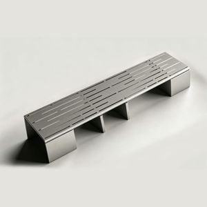 Outdoor Garden Bench All Weather Public Solar Park Bench