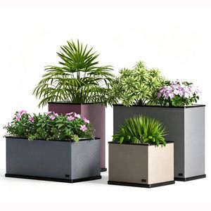 Outdoor Decorative Metal Garden Pot Planter Box Hotel Project