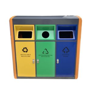 Outdoor Public Container for Rubbish Garbage Waste Trash Bin